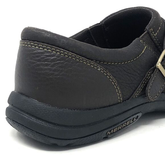 Merrell Dassie Buckle Shoes Womens Sz 8.5 Espresso Brown Trail Hiking Comfort - Picture 12 of 14